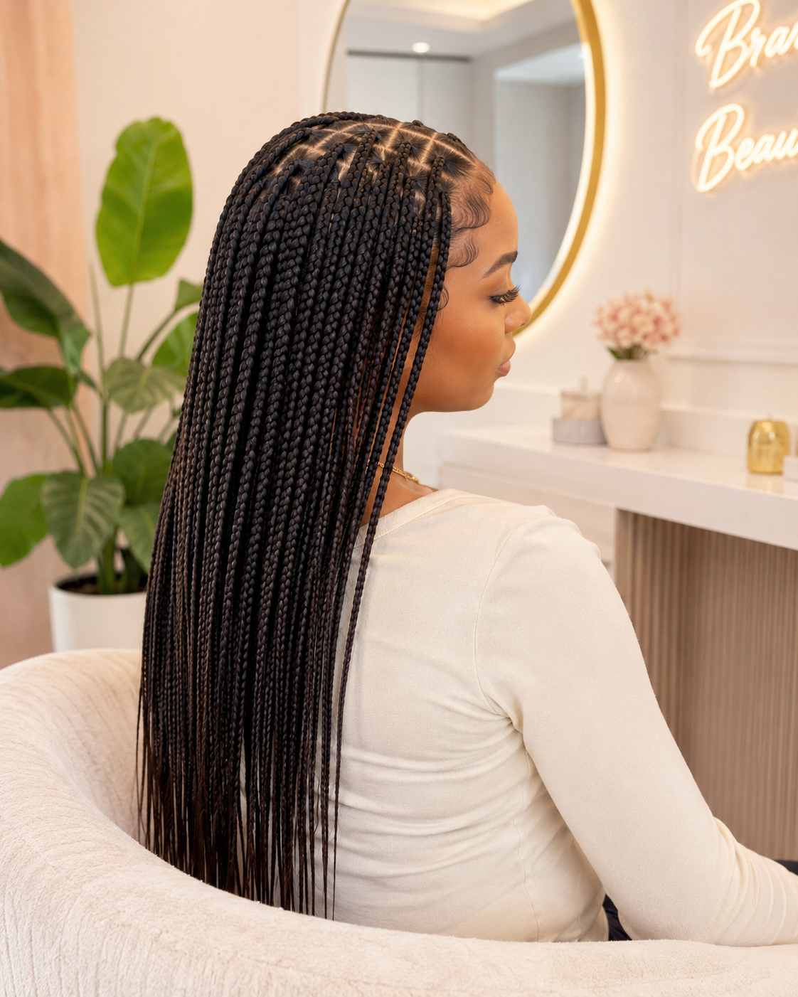 Small Knotless Braids